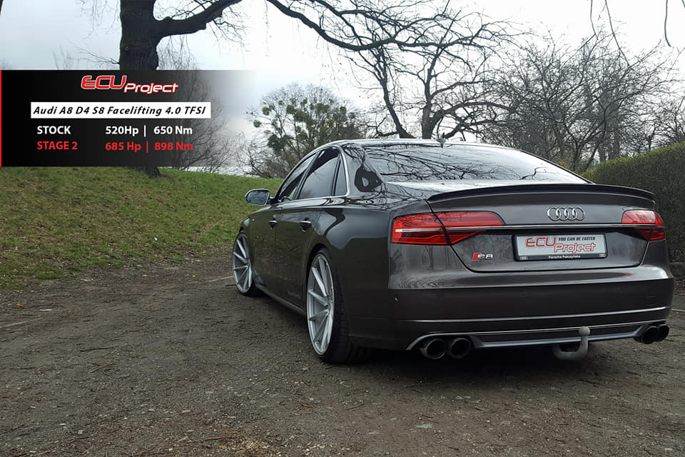 Audi S8 D4 Stage 2 - 685 KM i 898 Nm