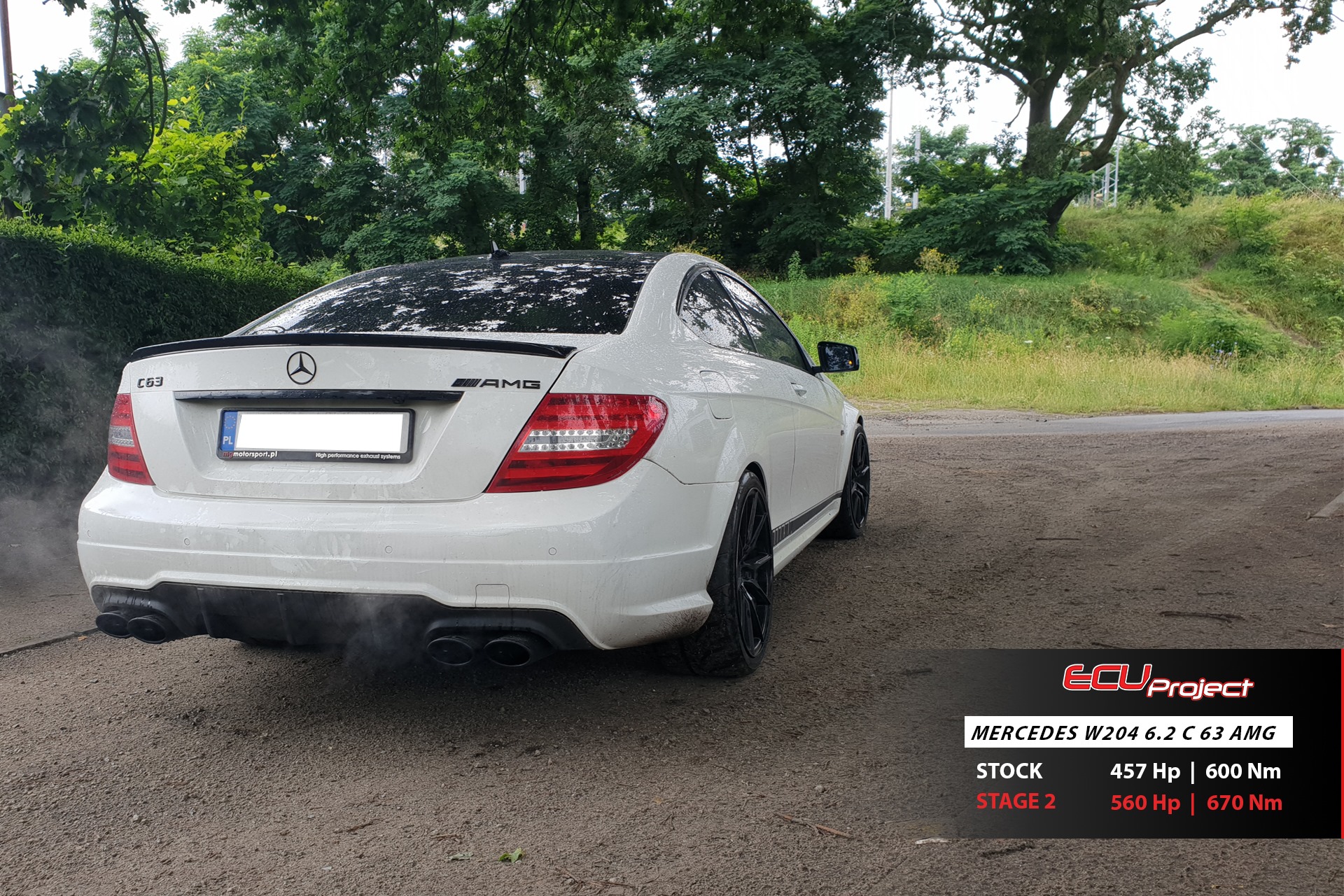 Mercedes-AMG C63 W204 Stage 2 - ponad 560 KM i 670 Nm