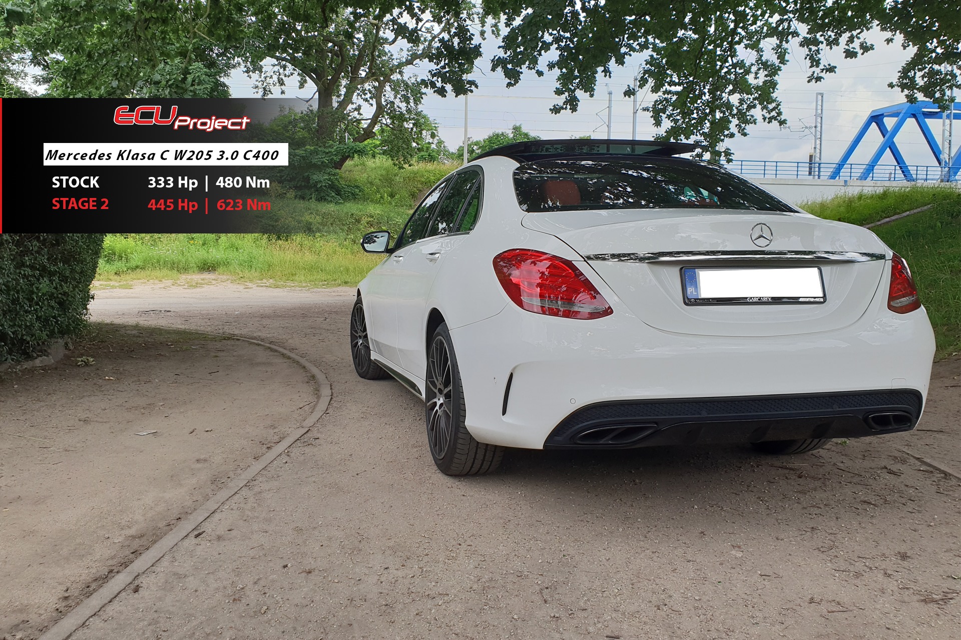 Mercedes-Benz C400 W205 Stage 2 - 445 KM i 623 Nm