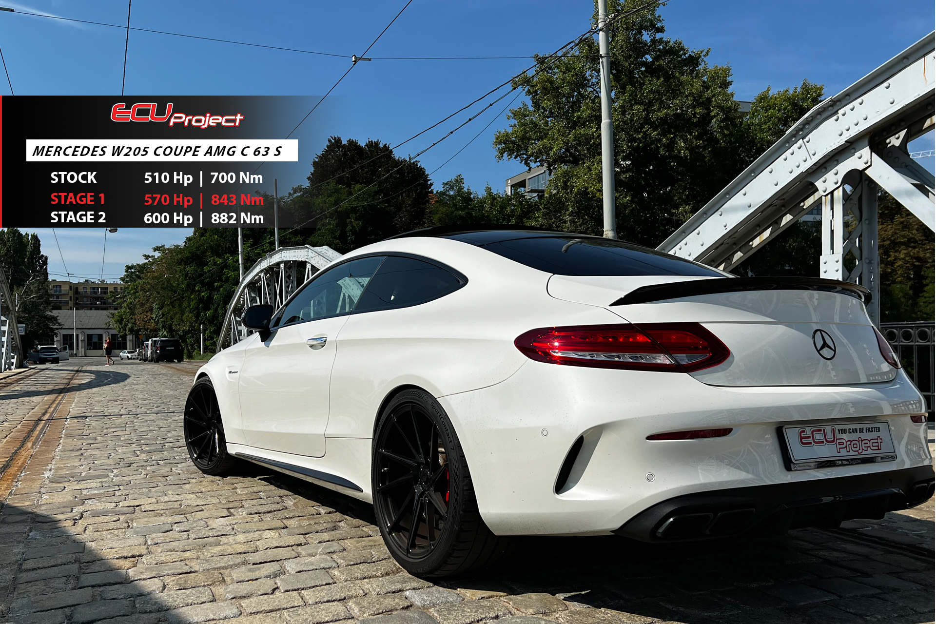 Mercedes-AMG C63 W205 Stage 2 - 600 KM i 882 Nm