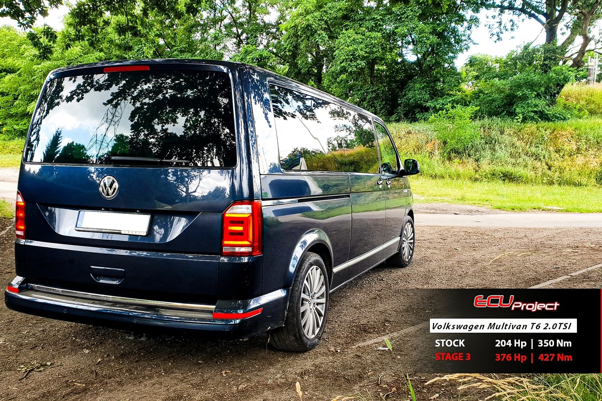 Volkswagen Transporter T6 Stage 3 - 376 KM i 427 Nm