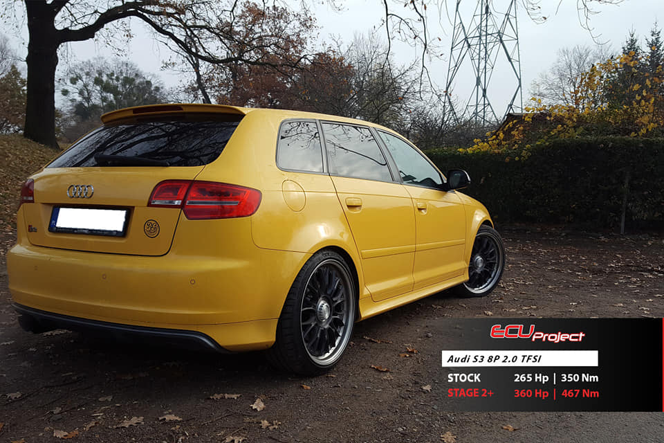 Audi S3 8P Stage 2+ - 360 KM i 467 Nm