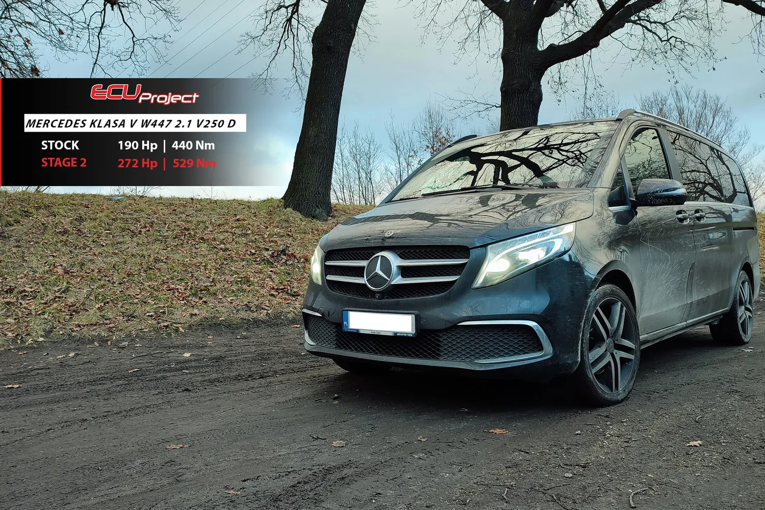 Mercedes-Benz V250d W447 Stage 2 - 272 KM i 529 Nm