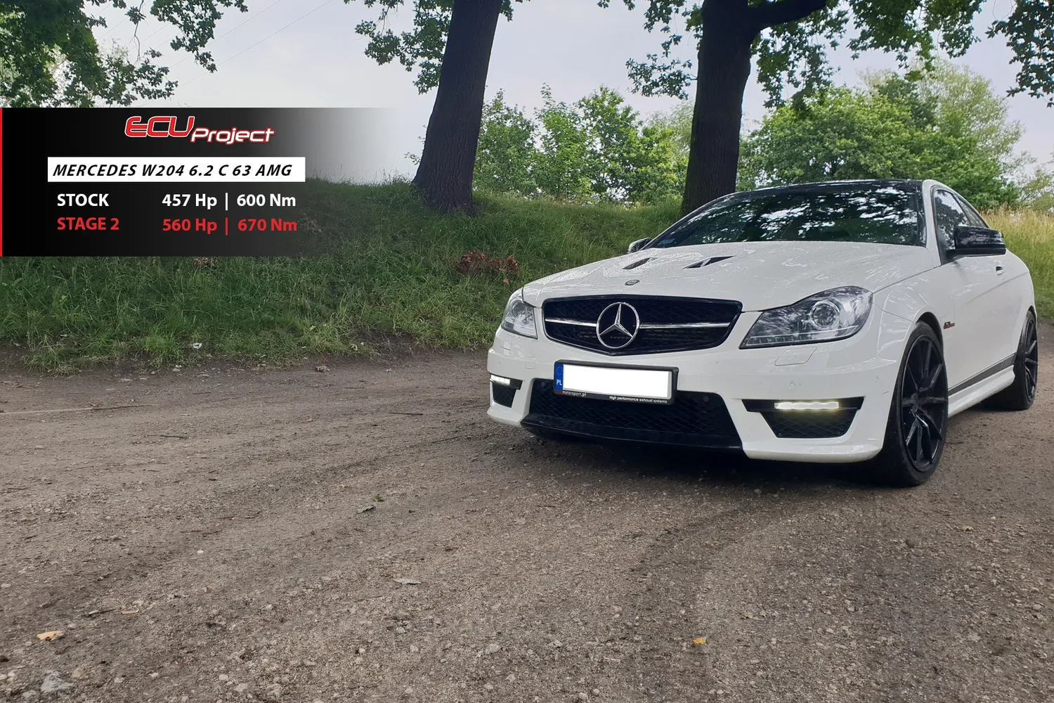 Mercedes-AMG C63 W204 Stage 2 - ponad 560 KM i 670 Nm