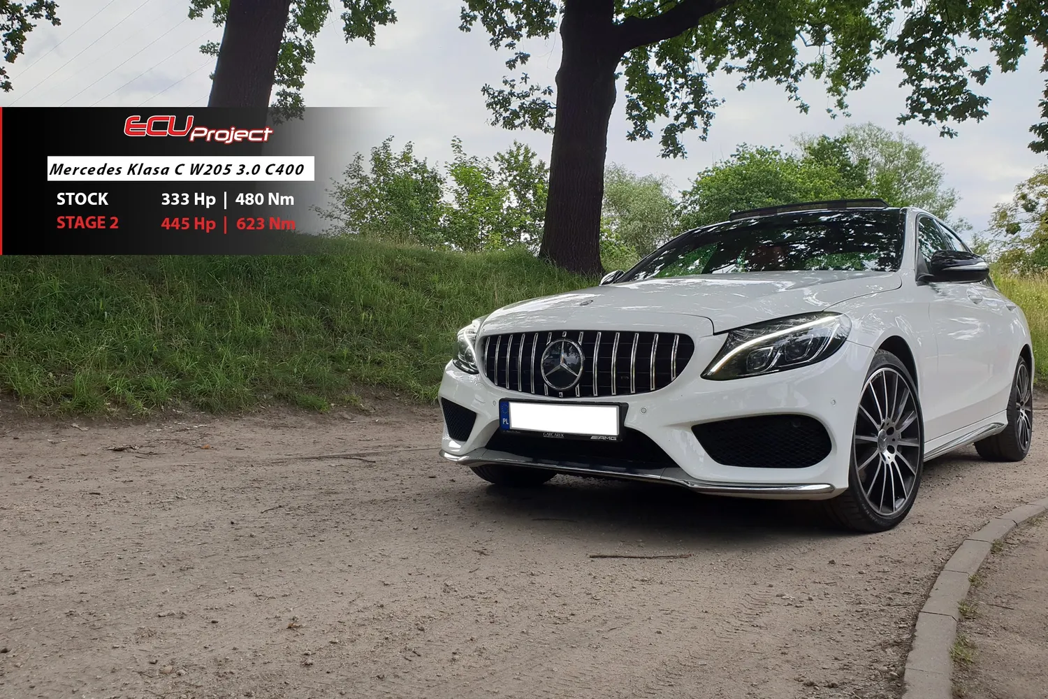 Mercedes-Benz C400 W205 Stage 2 - 445 KM i 623 Nm