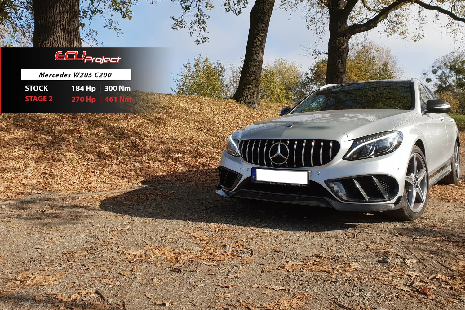 Mercedes-Benz C200 W205 Stage 2 - 270 KM i 461 Nm
