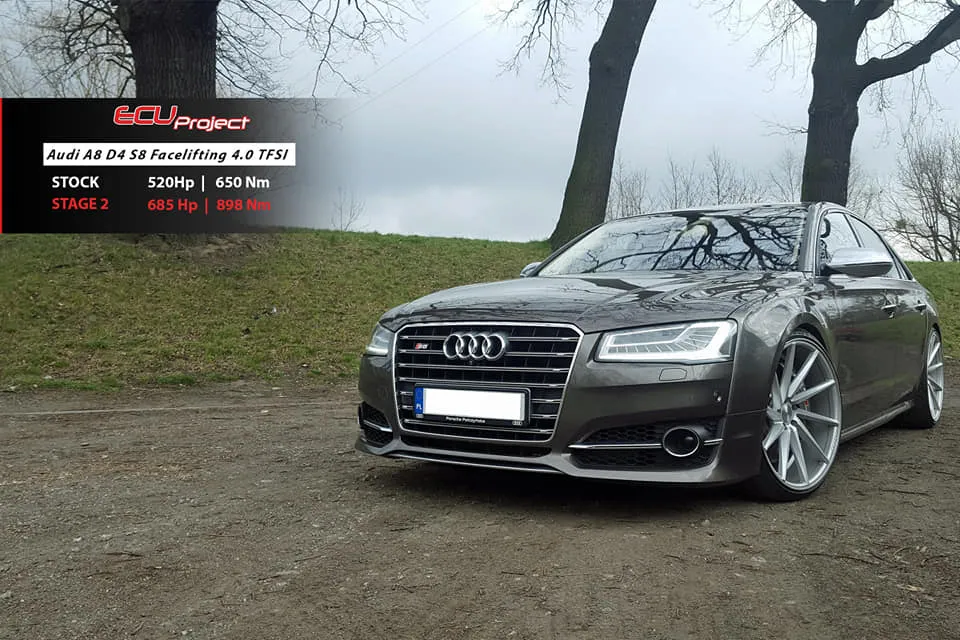 Audi S8 D4 Stage 2 - 685 KM i 898 Nm