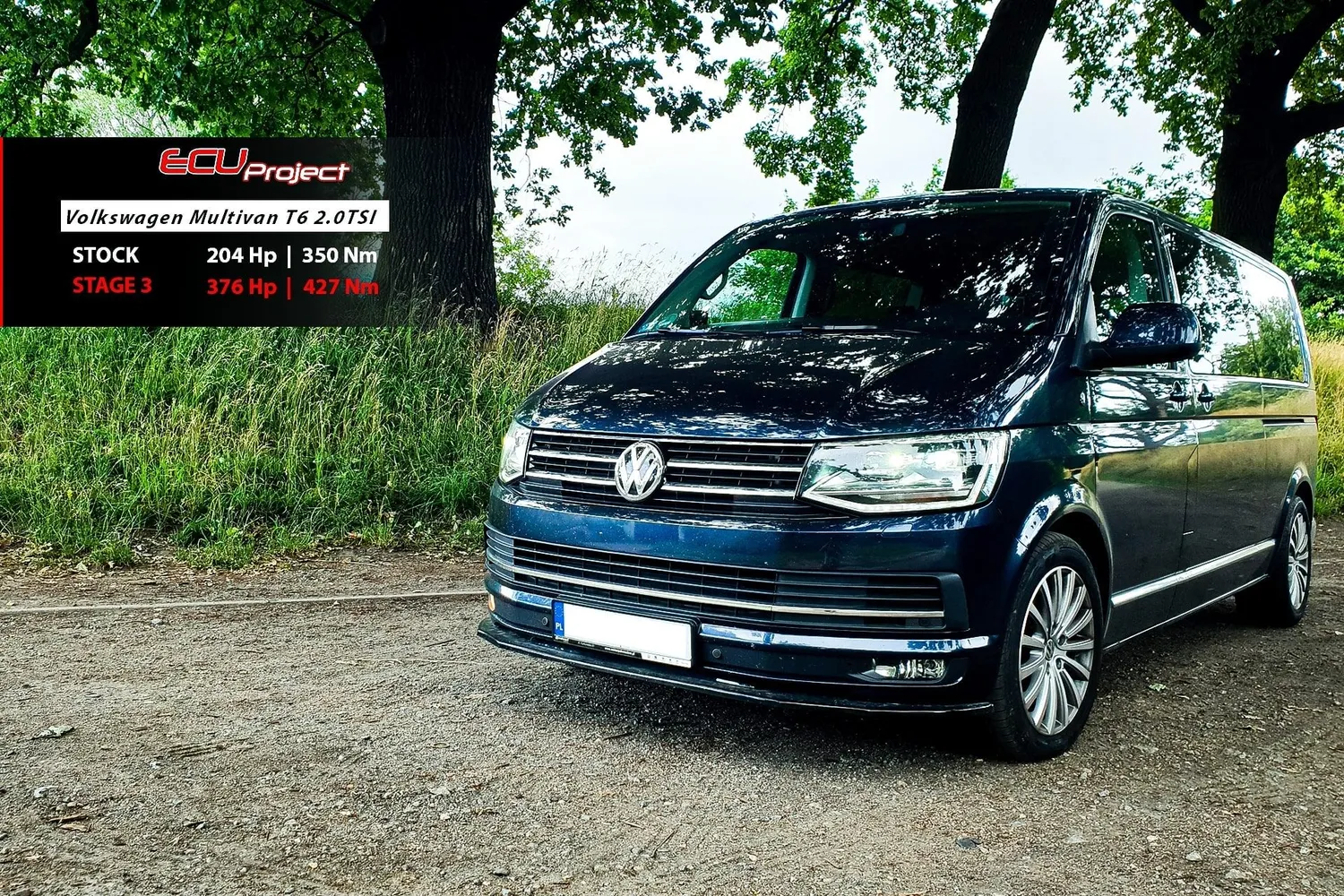 Volkswagen Transporter T6 Stage 3 - 376 KM i 427 Nm