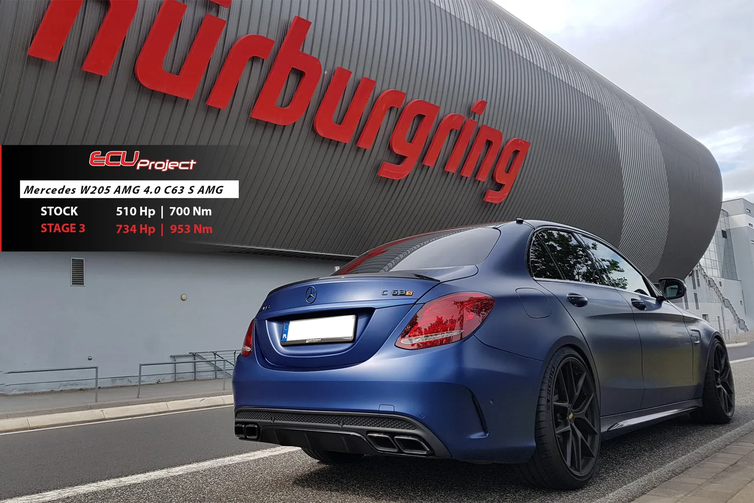Mercedes-AMG C63S W205 Stage 3 - 734 KM i 953 Nm